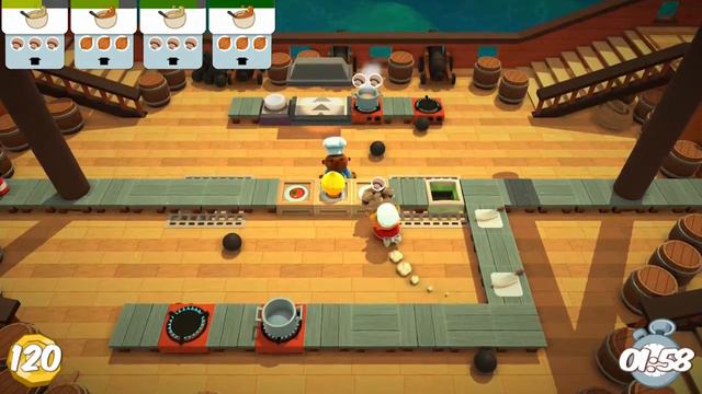 Overcooked Level 6-1 3Stars Walkthrough смотреть онлайн