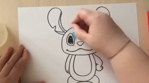 Рисуем персонаж из мультика. Урок рисования. Дети рисуют поэтапно