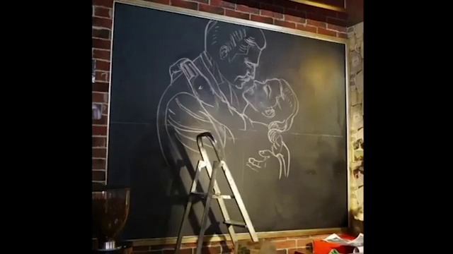 Time to volkov / Роспись досок мелом Москва смотреть онлайн