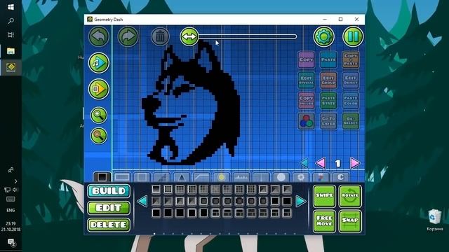 Перенос изображения в уровень Geometry Dash. (Береги ушки)