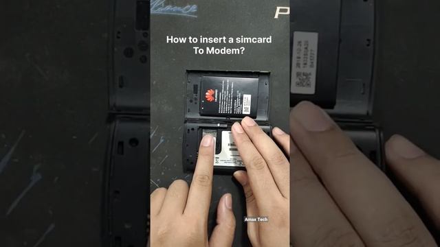 How to insert a simcard to modem?