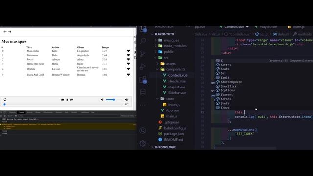 [VueJS] : Création playlist de musique : Episode 2