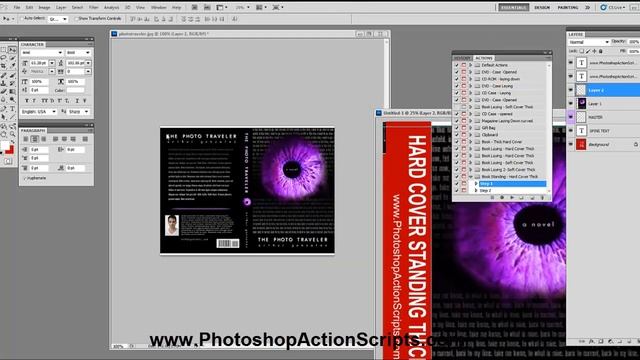How to Make a Standing Ebook Cover in Photoshop смотреть онлайн