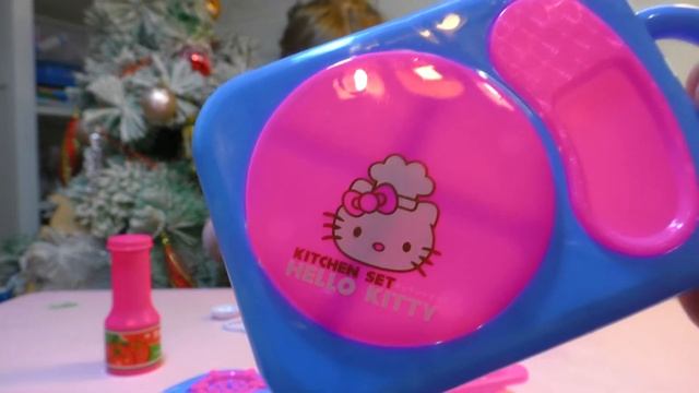 HELLO KITTY ХЕЛЛО КИТТИ ВИДЕО ДЛЯ ДЕТЕЙ КУХОННЫЙ НАБОР Children's Kitchen for dolls смотреть онлайн