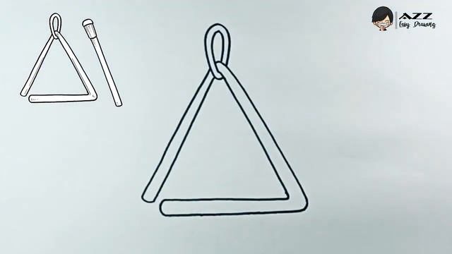 How to draw Triangle Musical Instrument смотреть онлайн