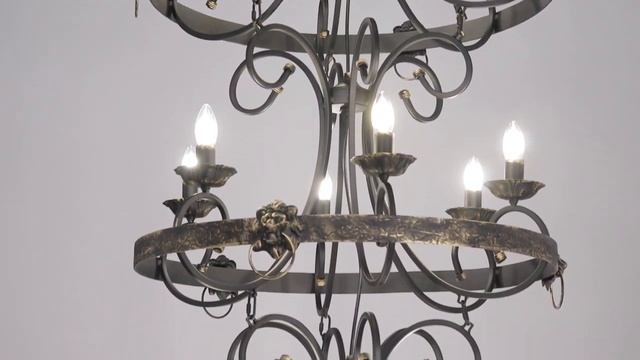 Люстра Большая , Лестничный Марш RS109/6+6+6 "Зоя", D70xH180 смотреть онлайн