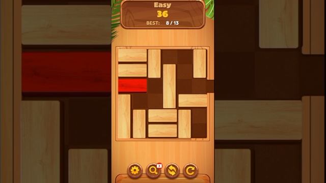 Unblock Sliding Block Puzzle Game Easy Level 36 #shorts #unblockpuzzle