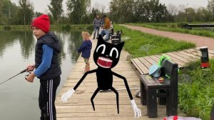 Картун Кэт на рыбалке