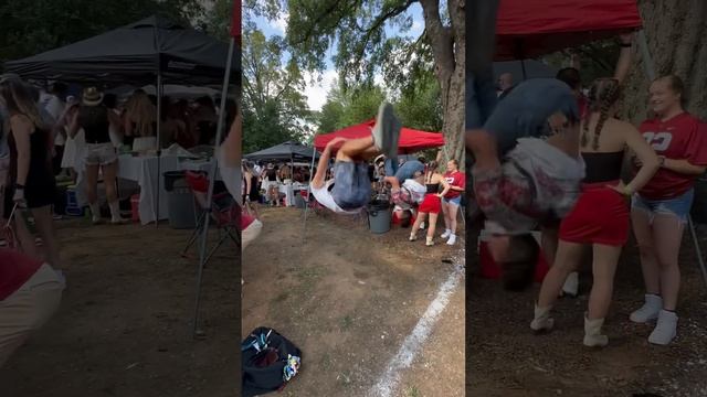 Tail gate flip with friend #football #flip #tailgate #gameday #viral смотреть онлайн