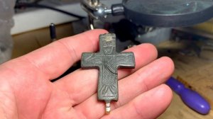 Крест  Византия  "ЭНКОЛПИОН"  РЕСТАВРАЦИЯ