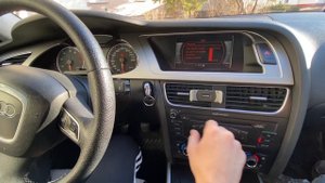 Проверка уровня масла на Audi a4b8