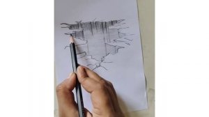 "Sketching Earth's Fragility: Uncovering the Beauty in the Crack"