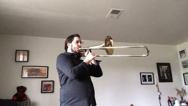 Stefan Stolarchuk, Bass Trombone- Quarantine Etudes- Pederson No. 3 смотреть онлайн