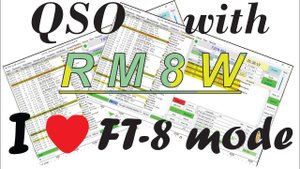 QSO with RM8W #iloveft8