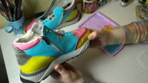 Как просто расписать кроссовки из кожи/ Уроки росписи одежды и обуви/ Кастом кроссовок