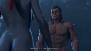 Baldurs gate 3 - Halsin Romance scene (Uncensored) Drow monck