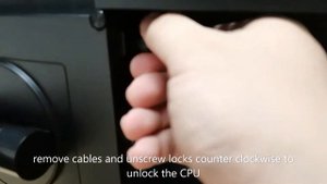 Lenovo TIO24 Monitor - how to remove the CPU mounted on the back