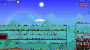 Самая лучшая броня в Террарии - враги больше нестрашны