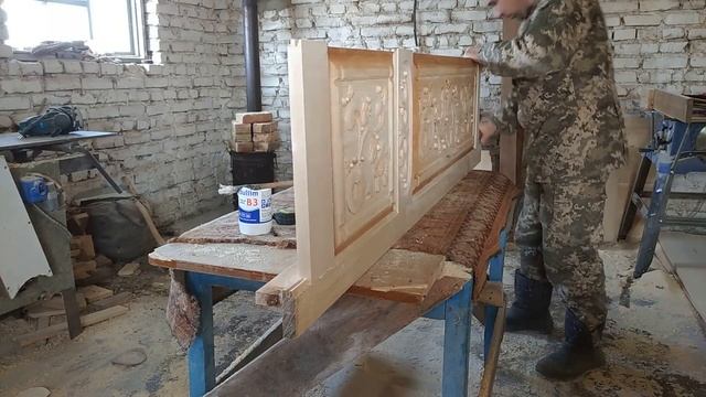 Я сам обалдел когда это увидел.Изготовление резной стенки.Резьба по дереву.