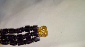 Pulsera cristal de roca violeta