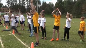 Веселые старты с флешмобом  на Фестивале "Краски лета 2017" в Силандэ