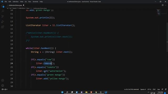 List Iterator in Java | Java Collections | Collection Framework | Java Tutorial For Beginners