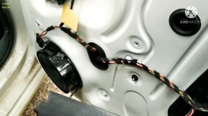 Быстро 3-5 минут снять динамик с двери