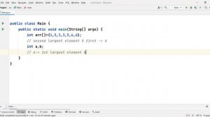 Second largest element in array 1 2 3 4 4 5 5 6 6 -- 5 - it should remove duplicate elements as wel