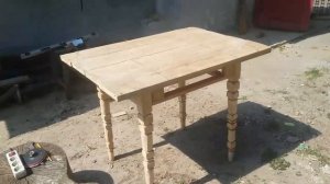 РЕСТАВРАЦИЯ СТАРОГО СТОЛА из натурального дерева/Реставрация мебели