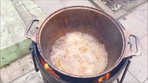 Самодельная фритюрница. Картофель по-деревенски. Рыба во во фритюре.
