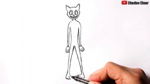 Как нарисовать Картун Кэт | SCP - 1923 | Cartoon cat