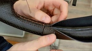 Перетяжка руля VW Passat в перфорацию