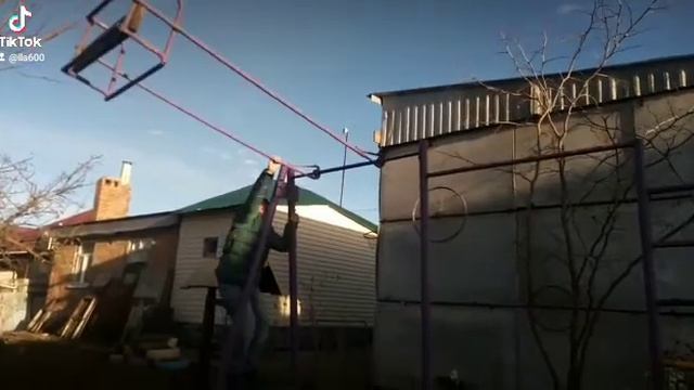 разгон качели до 100 км/ч?.Делаем солнышко на пустых качелях