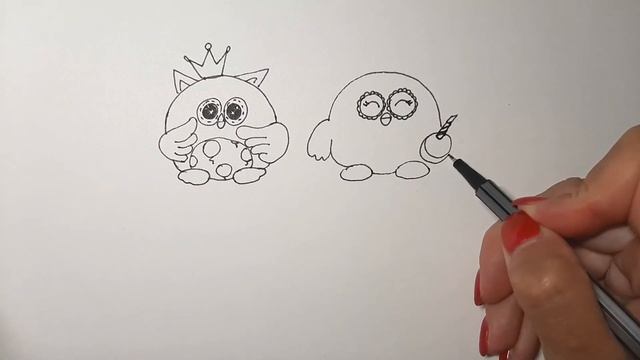 Как нарисовать Игрушку Сову-эмоцию День Рождения Dormeo / Рисунки для начинающих смотреть онлайн