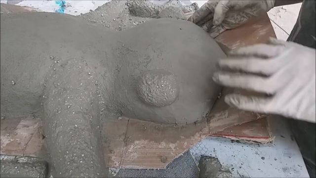 DIY- FAÇA UM SAPO DE CIMENTO PARA PAREDE 70CM смотреть онлайн
