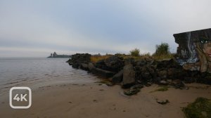 Старый причал в бухте Петрокрепость. Ленинградская область [4K] / The old pier in Petrokrepost Bay.