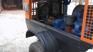 Работа компрессора ПКСД - 5.25