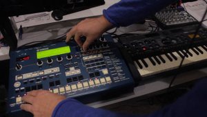 Evil House, Yamaha Rm1x and Korg Microsampler live session