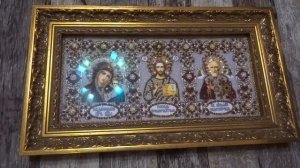 Оформленные работы/Иконы Образа в каменьях и Русская искусница