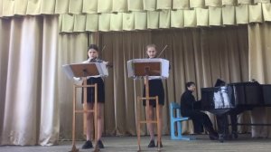 Дуэт скрипачей, концерт Вивальди  соль мажор