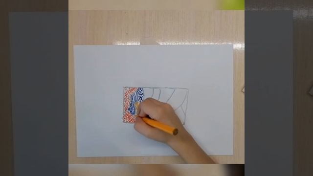 Рисуем ковёр узорами. Рисуем фломастерами. Как нарисовать коврик.