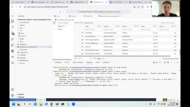 Rust SQLite CLI with Optimized Binary смотреть онлайн