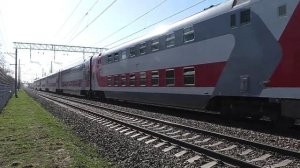 Эл.-воз ЭП2К-396 (ТЧЭ-6) со скорым поездом №031У Орск - Москва + ЭП2Д-0042 (ЦППК) приг. поезд №6109.