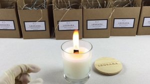 Как горит двойной  деревянный фитиль? Свечи из кокосового воска