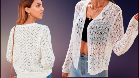 А-ля Французская кофточка по новому. Французская кофточка. Простой узор для кофты.