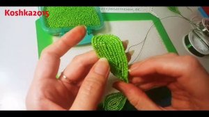 #Цветы из бисера МАРГАРИТКИ МК от Koshka2015 - цветы из бисера,  бисероплетение Beaded daises DIY