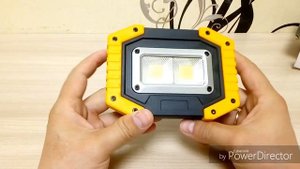 Мощный фонарь для кемпинга и пауэр-банк с Алиэкспресс. Акб 18650.