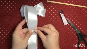 БОЛЬШОЙ БАНТ! БАНТИК ИЗ ЛЕНТ, СВОИМИ РУКАМИ, РЕЗИНОЧКИ!