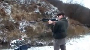 Стрельба из АКМ с глушителем