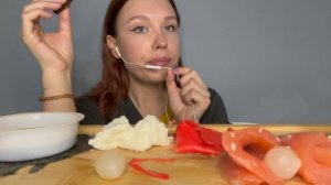 АСМР ИТИНГ Красная рыба / АСМР Домашние суши